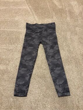 SPANX Charcoal Camo High-Rise Leggings